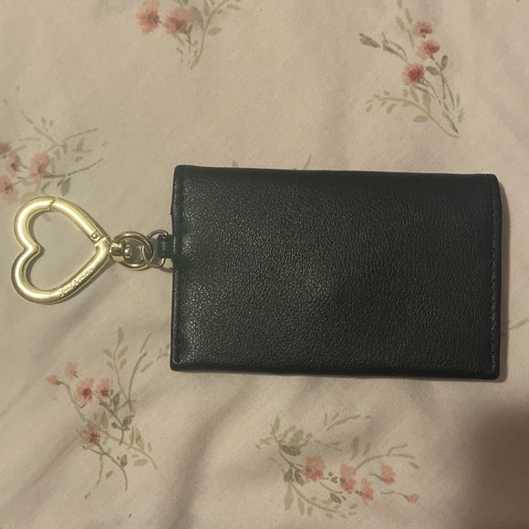 Juicy Couture Black Cardholder with Keychain - Picture 2 of 4